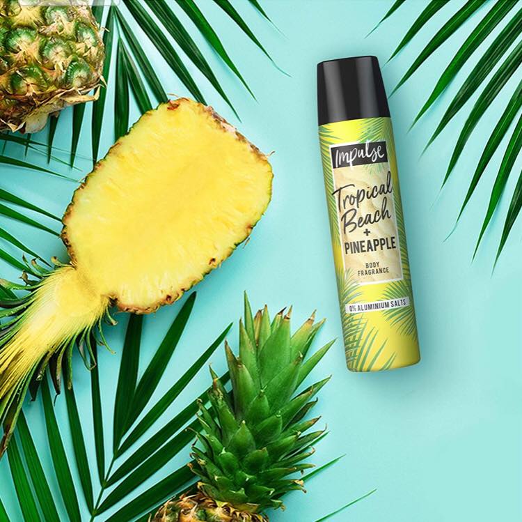 [HCM]Xịt khử mùi toàn thân Impulse Tropical Beach + Pineapple