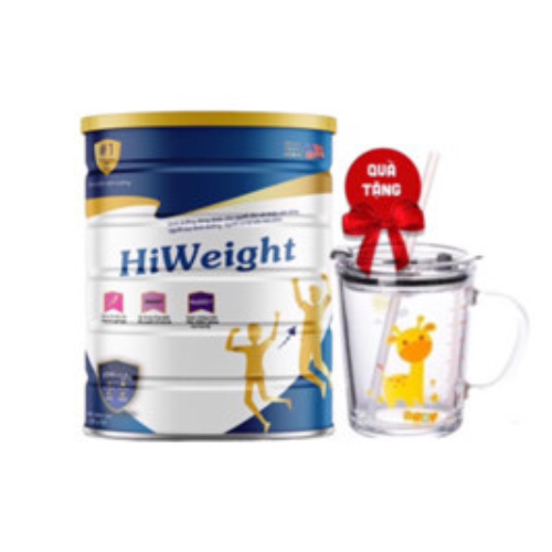 Sữa bột HiWeight hỗ trợ tăng cân hộp 650g -nhập khẩu giúp cải thiện cân nặng dành cho người gầy