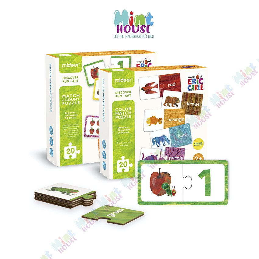 Authentic mideer md3087-md3088 2 years old kids color splicing set-mint house mom store-smart toy