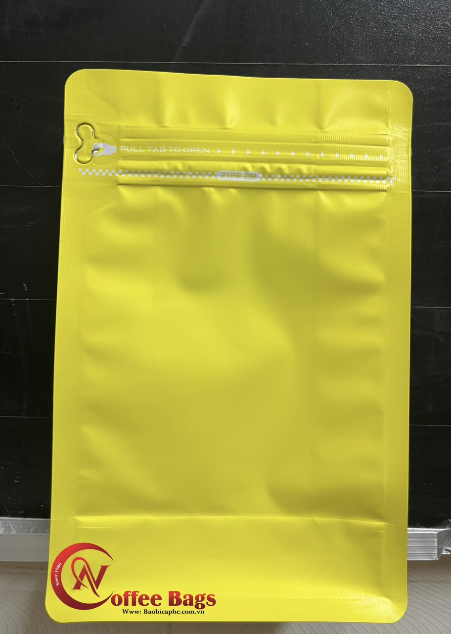 [Mẫu thử - 1 túi Cafe] Túi zipper 8 cạnh cafe (Nhiều màu - nhiều size)