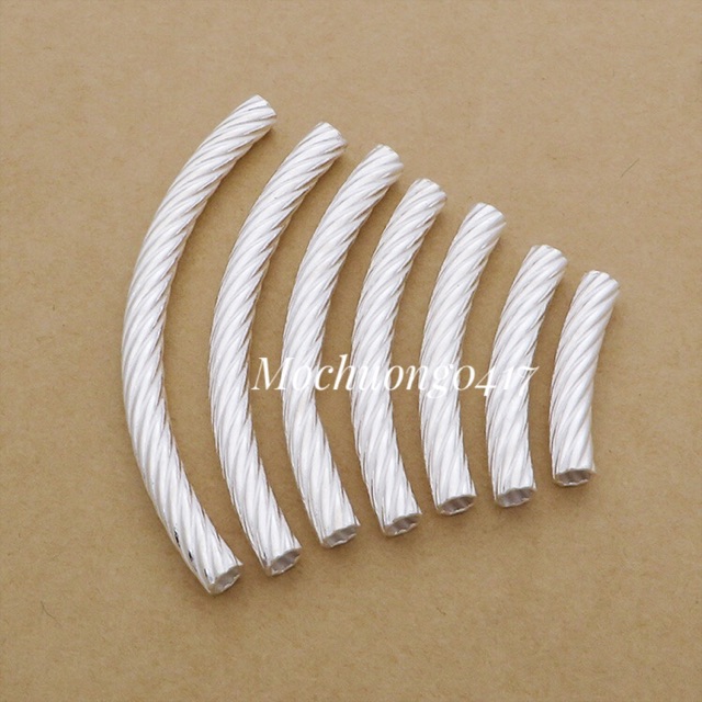 [S925] Charm bạc ống - MH089