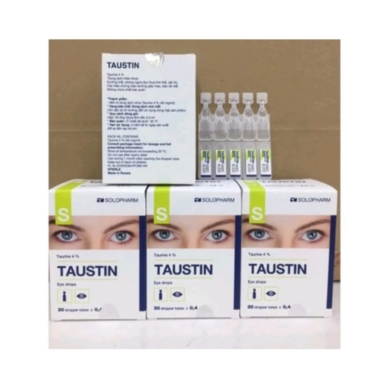 Dung dịch nhỏ mắt TAUSTIN 4% (Tên cũ TAURINE-SOLOPHARM)
