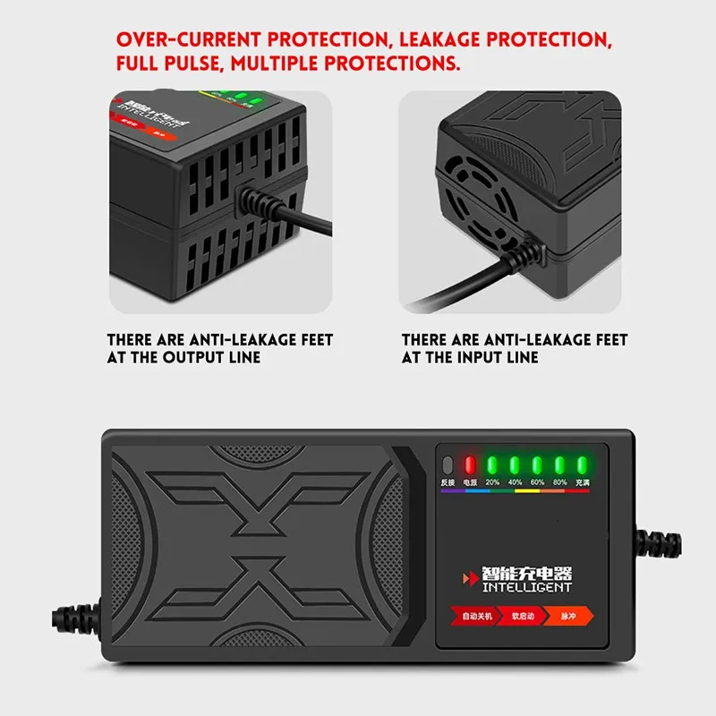 Sạc Xe Đạp Điện 48V20AH Chống Phồng Bình (xe ninja, 133S, Pega, Zomer, Vespa... Xe 4 Bình Ắc Quy)