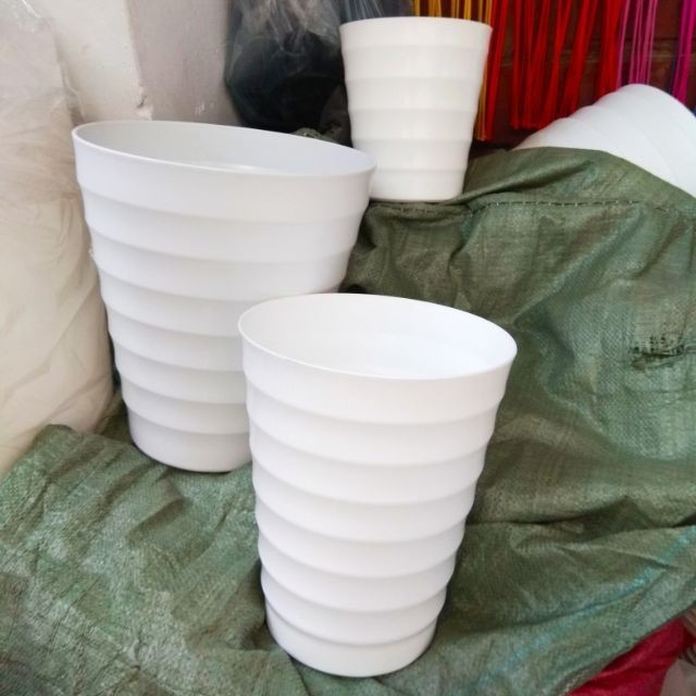 Combo 5 chậu vòng tròn đủ size trồng cây, hoa
