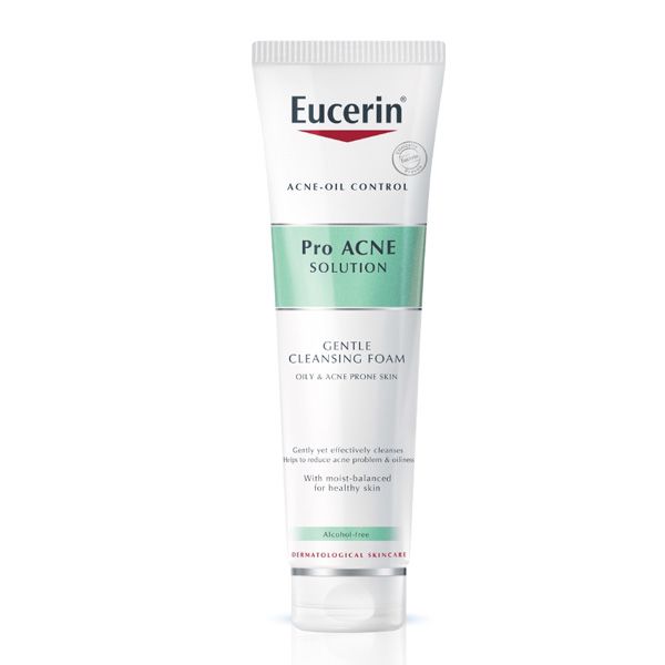 [GIẢM 20K ĐƠN 399K] Eucerin Sữa Rửa Mặt Tạo Bọt Cho Da Mụn Pro Acne Solution Gentle Cleansing Foam 150g