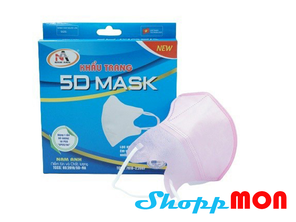 Khẩu trang 3D Hàng Cty Cửu Long Set 10 cái