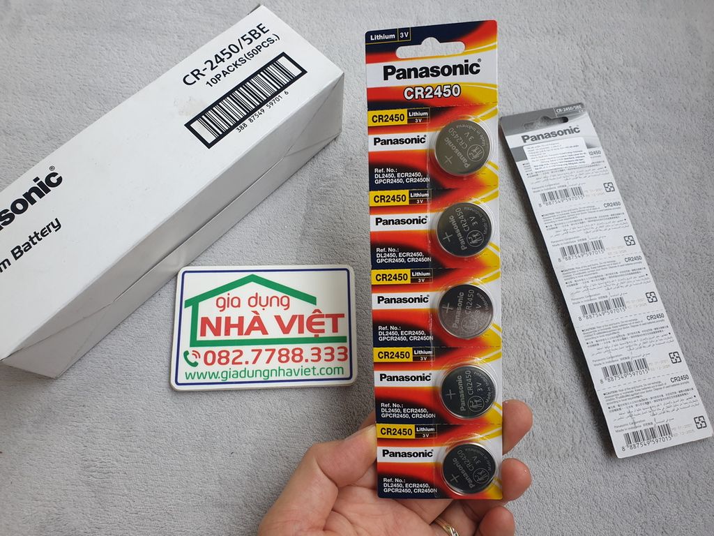 Vỉ 01 pin cúc áo Panasonic CR2450