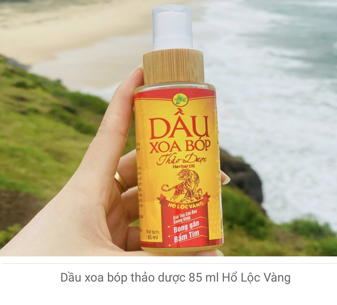 Dầu xoa bóp thảo dược (85 ml hổ lộc vàng)