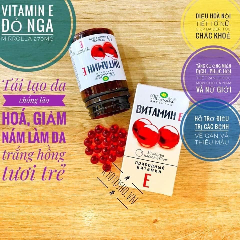 Vitamin E Nga Mirrolla 30 viên