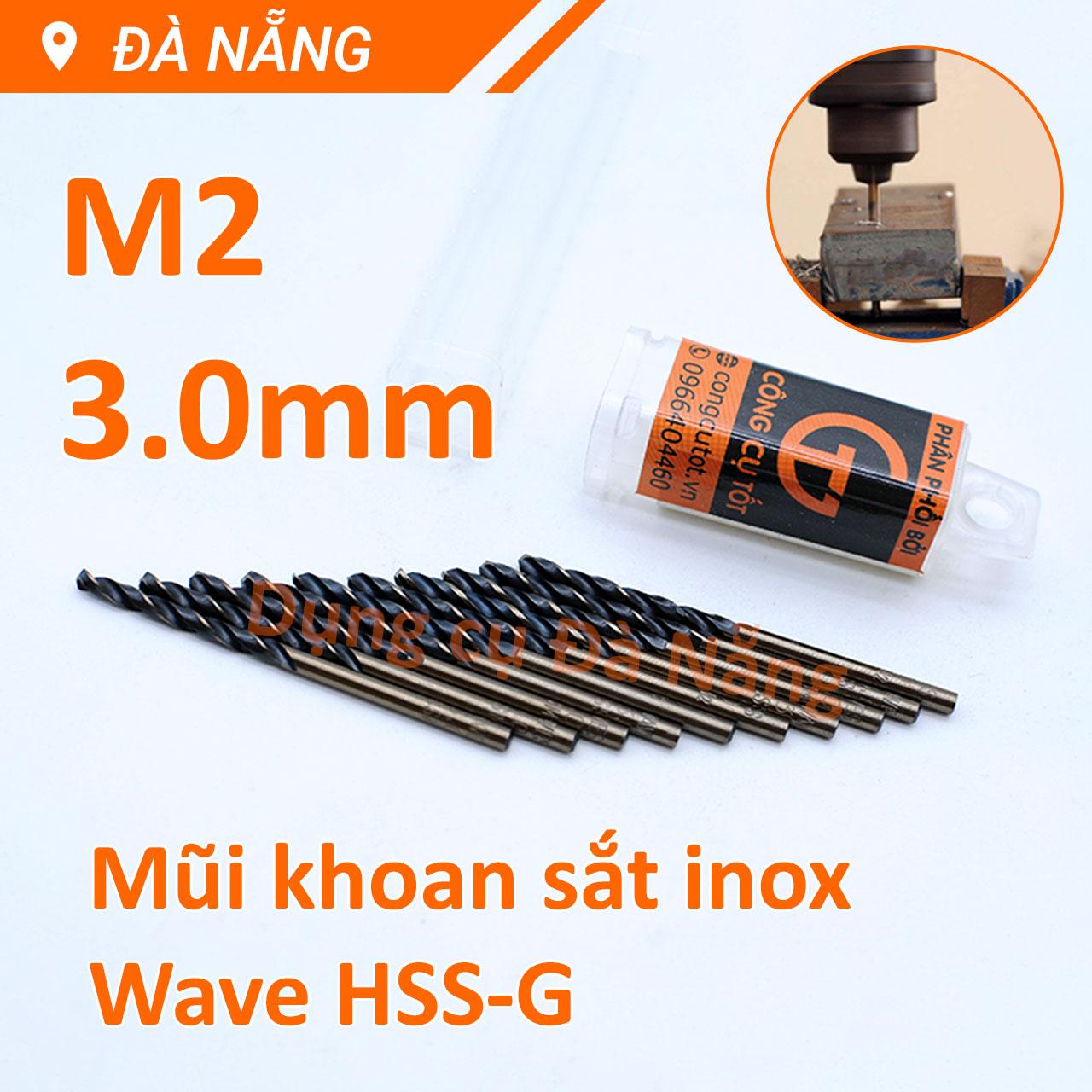 Mũi khoan sắt inox Wave HSS 1-10mm