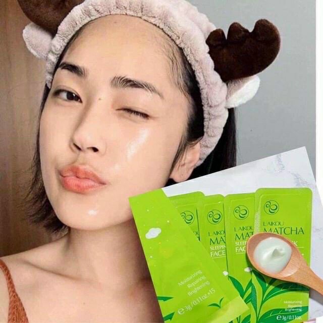 COMBO 15 MIÊNG MẶT NẠ TRÀ XANH MATCHA LAIKAU