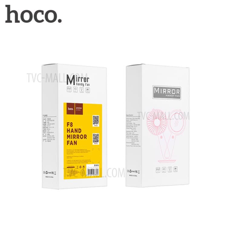 Quạt Mini kèm gương - Hoco F8