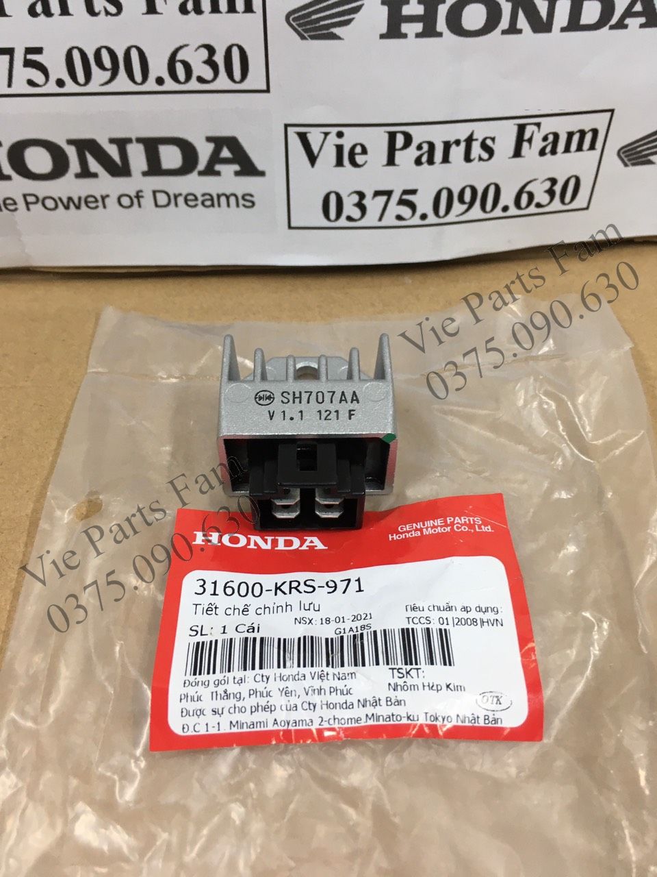 Cục sạc wave 100 , dream 100, future 1, din honda 100%