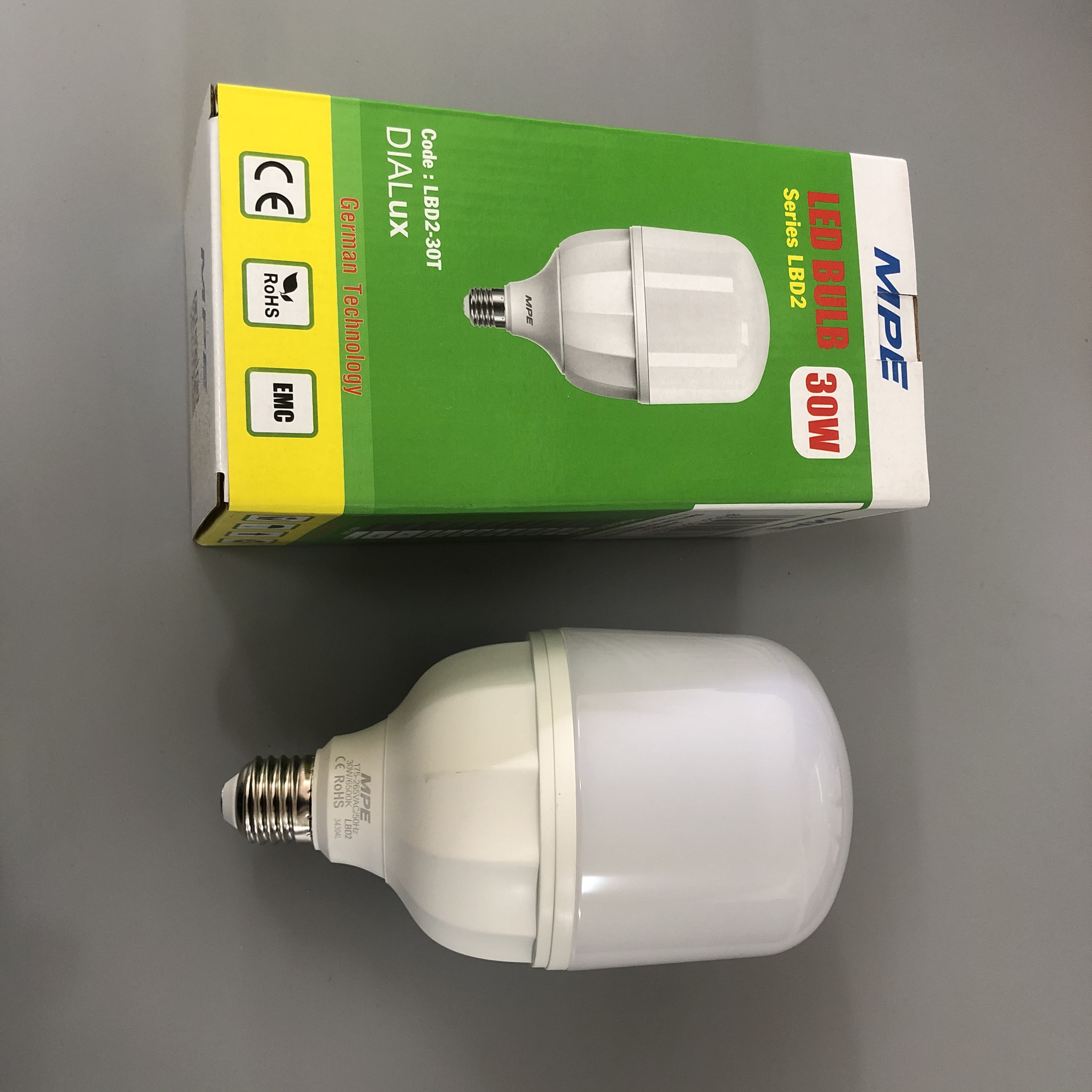 Đèn Led Bulb MPE 20W, 30W LBD2 | Ánh Sáng Trắng | Vàng