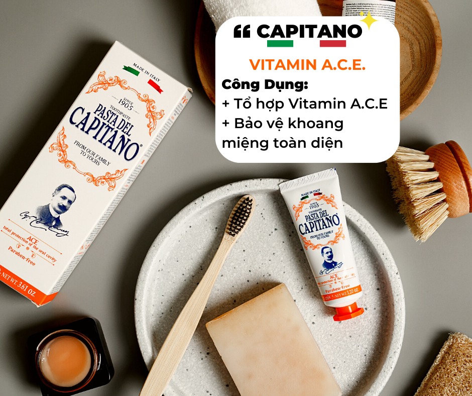 Kem đánh răng Pasta del Capitano 1905 ACE 75ml