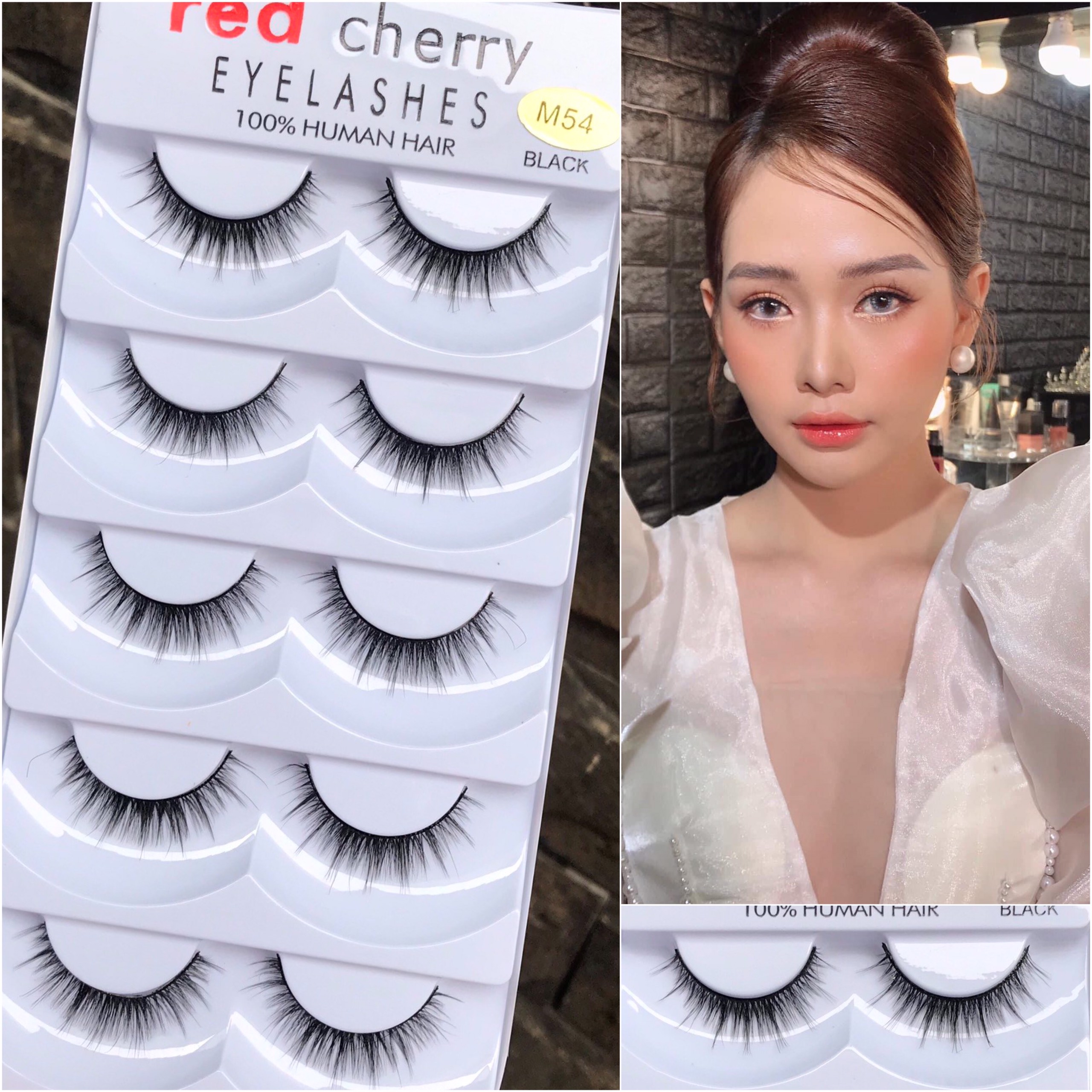 Lông mi giả chồn Redcherry cao cấp (5 cặp/hộp)