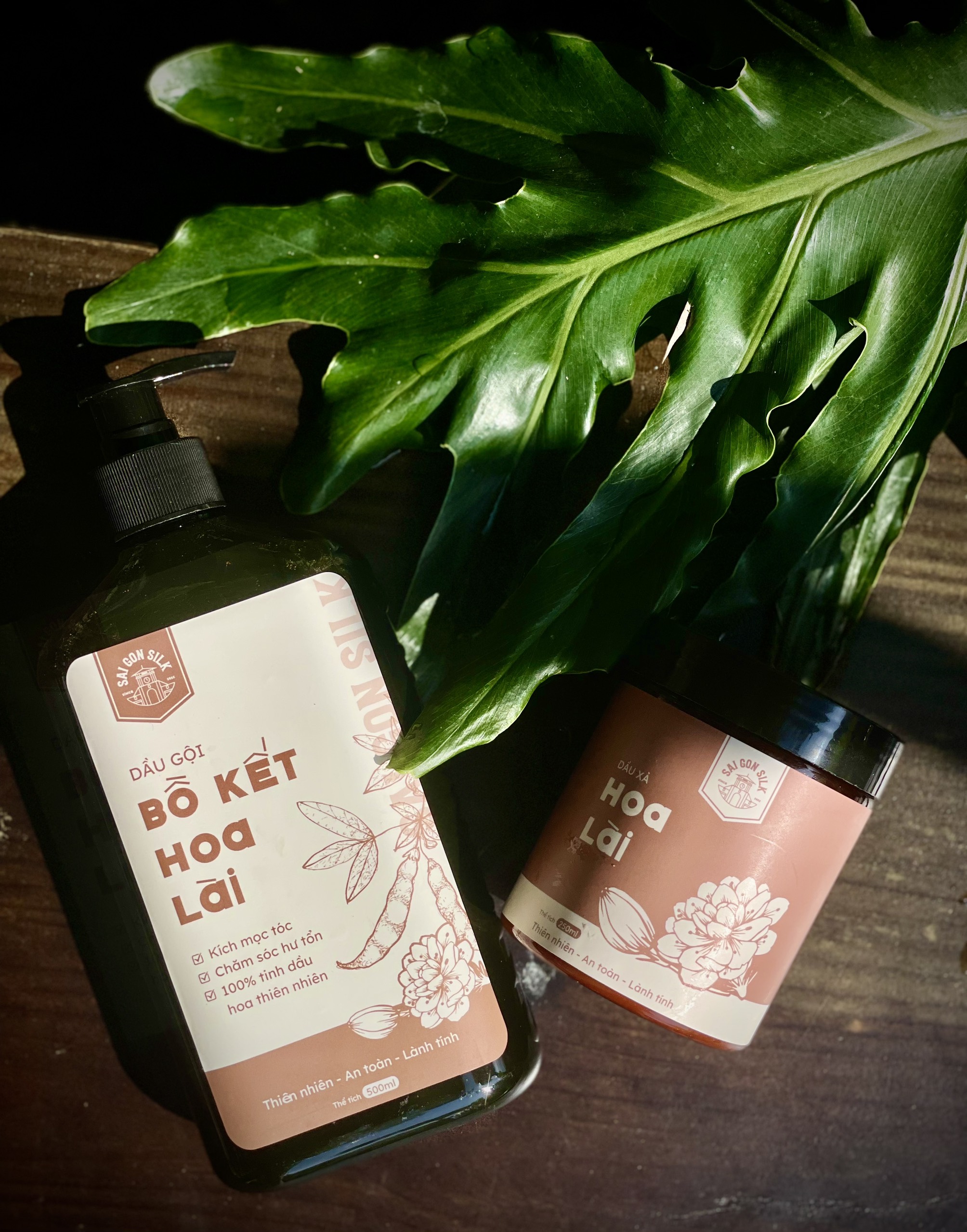 Combo shampoo bio link flower Lài 500ml