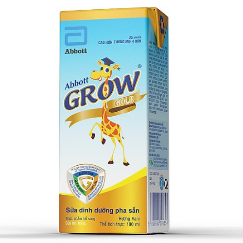 Combo 3 Lốc Sữa Pha Sẵn Abbott Grow 180ml Vani (12 Hộp)