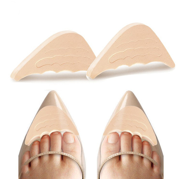 Miếng lót mũi giày cao su non đệm êm ngón chân, có tác dụng giúp giảm size cho giày bị rộng (1 cặp)
