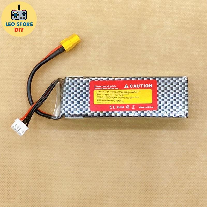 Pin Shangyi Lipo 3s 2200mAh 45C jack cắm XT60