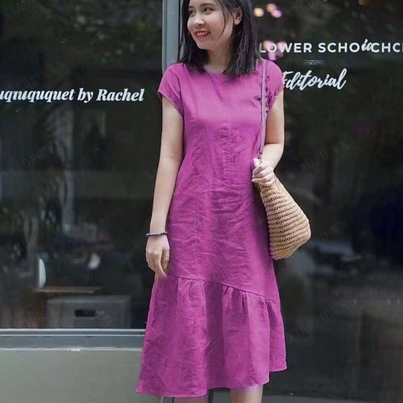 Xiaopo Casual and Comfortable Women's Short-Sleeved Dress Great for Everyday Wear