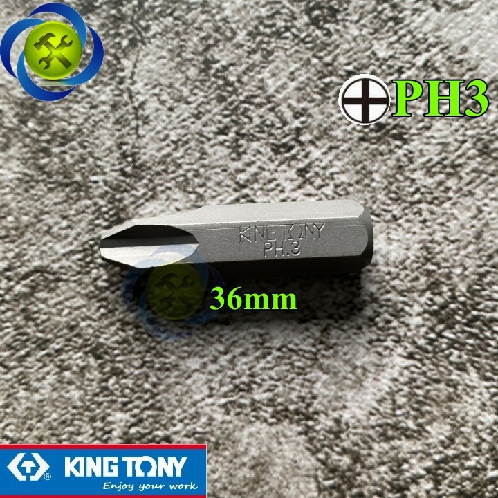 Mũi vít đóng bake ph3 kingtony 183603p no.3 x 36mm
