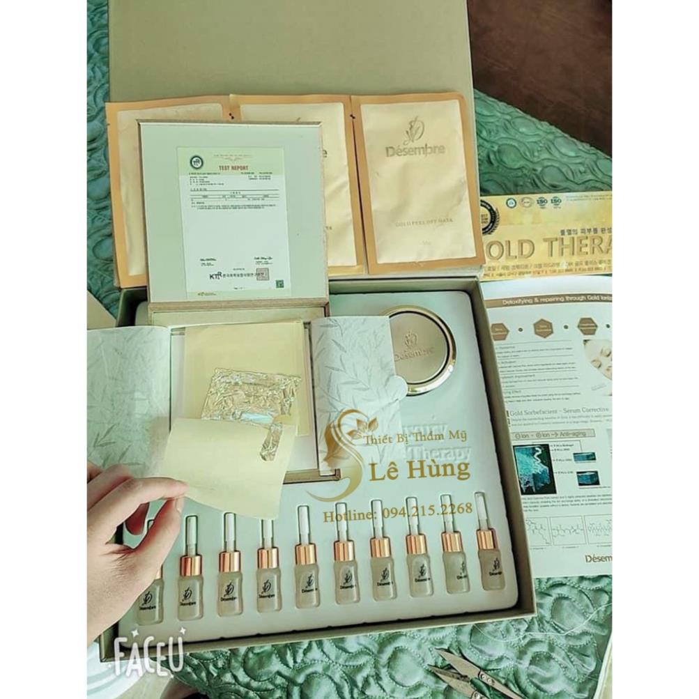 BỘ MẶT NẠ VÀNG LÁ 24K LUXURY GOLD THERAPY