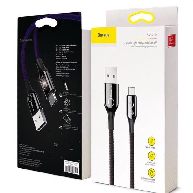 Cáp Tự Ngắt Chính Hãng Baseus cho iPhone Lightning CALCD