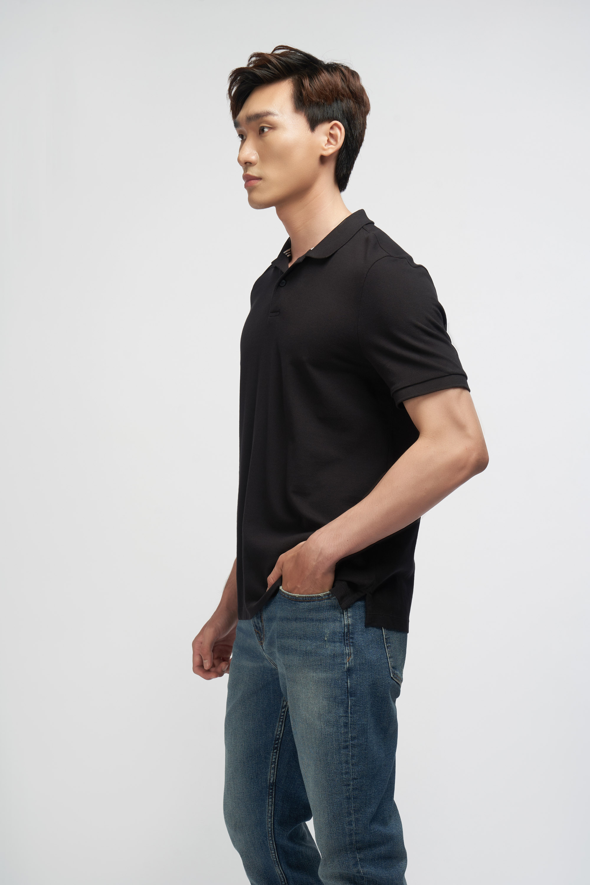 Áo Polo Nam Modal Trơn Form Fitted - Routine 10F21POL002