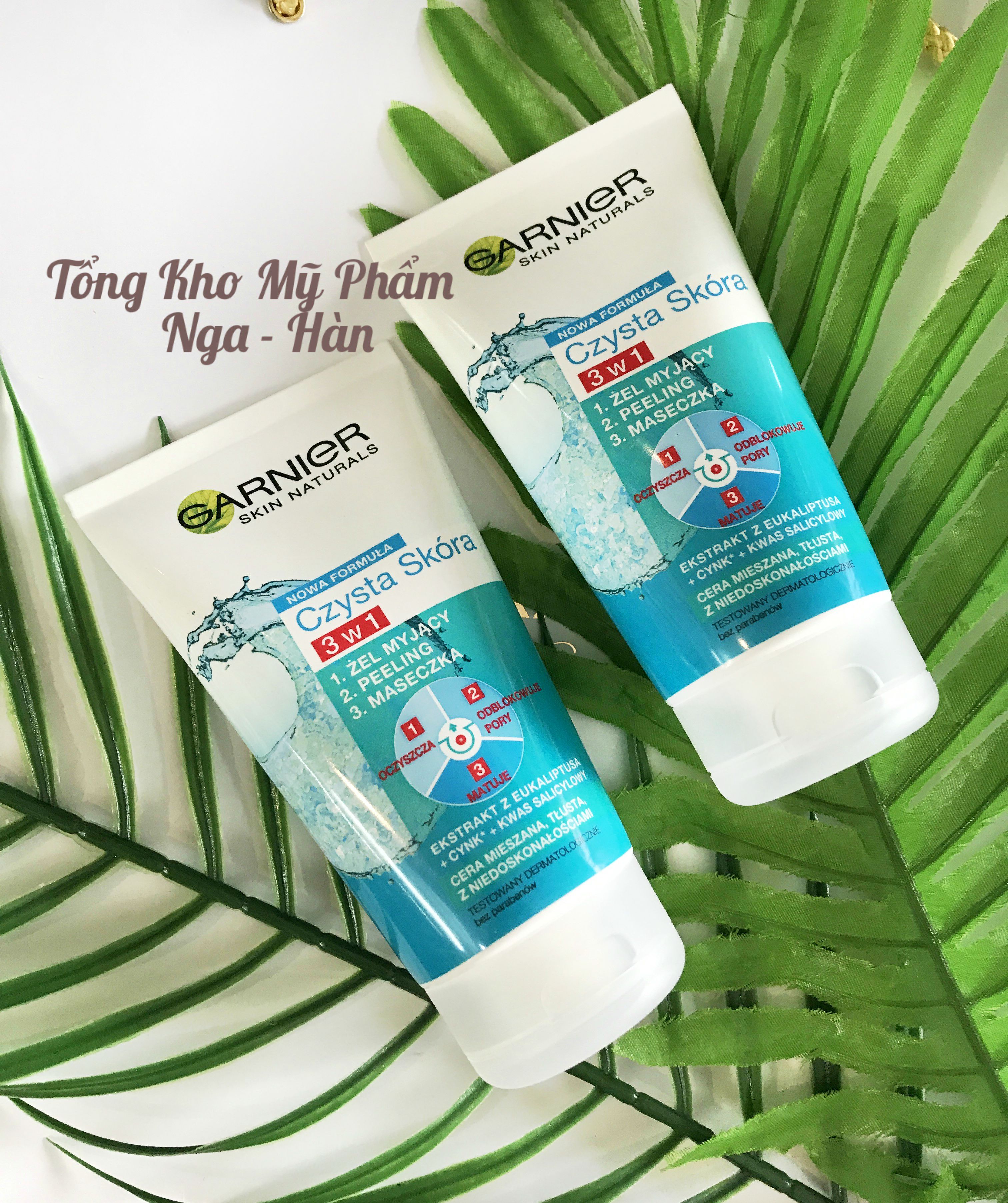 Gel rửa mặt GARNIER 3 trong 1