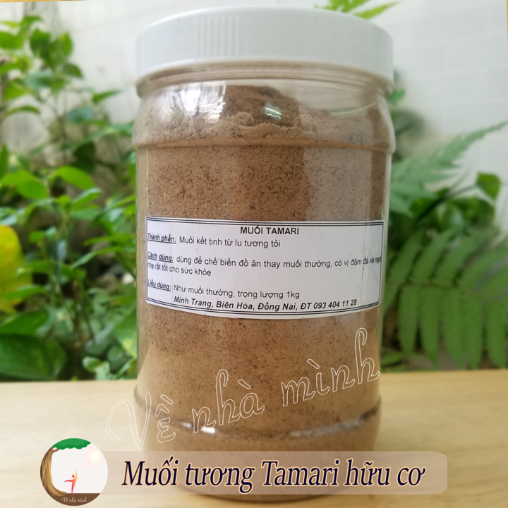 MUỐI TAMARI HỮU CƠ TỰ NHIÊN 1KG ( Muối tương tỏi lâu năm thực dưỡng, về nhà mình )