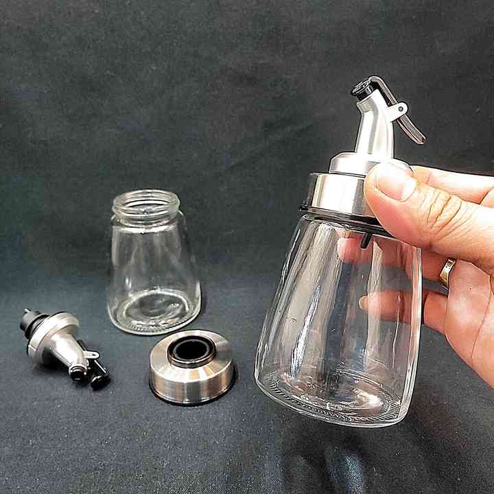 Chai thủy tinh 180ml rót dầu, đựng gia vị, nước chấm