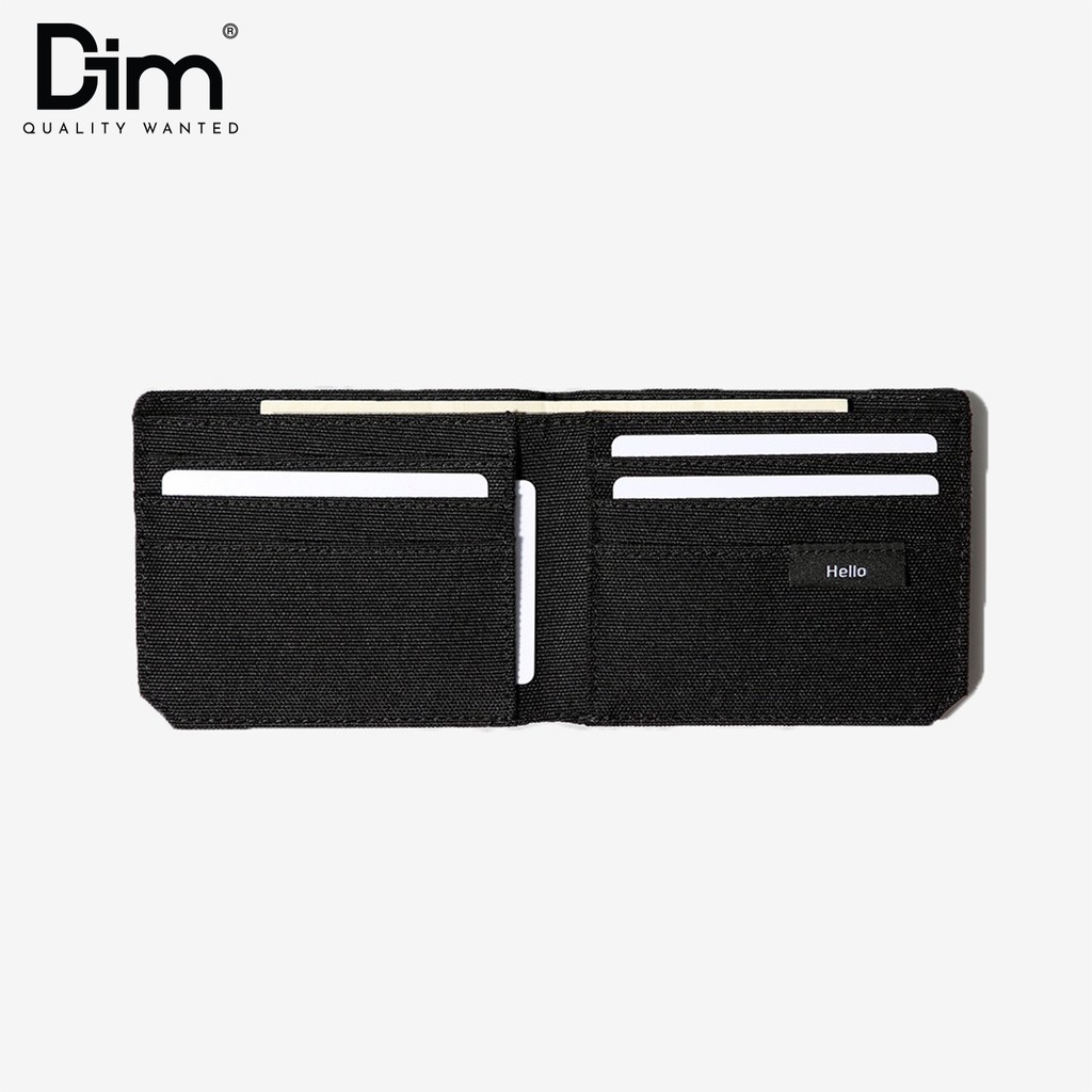 Ví Vải DIM Basic Wallet Unisex ( Đựng 6 - 10 Thẻ  Vải Polyester Canvas Chống Nước Thiết Kế Tối Ưu Chứa Đựng) - Màu Đen