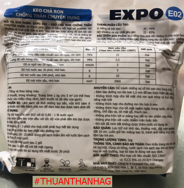 Keo chà Ron chống thấm CHUYÊN DỤNG EXPO E02 (Có áp dụng Freeship MAX)
