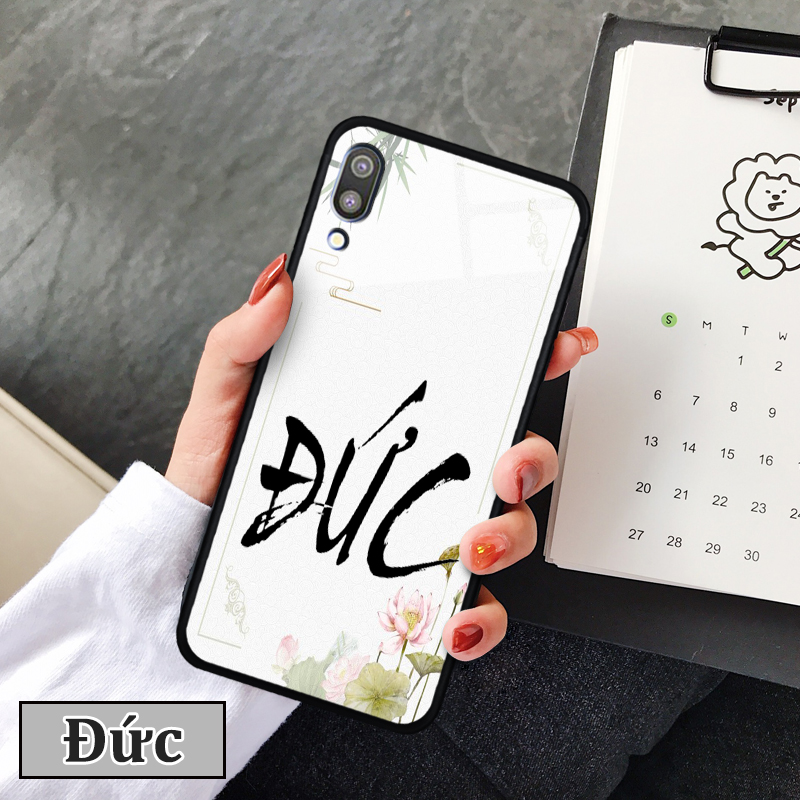 Ốp lưng Samsung Galaxy M10 in 3D chữ thư pháp
