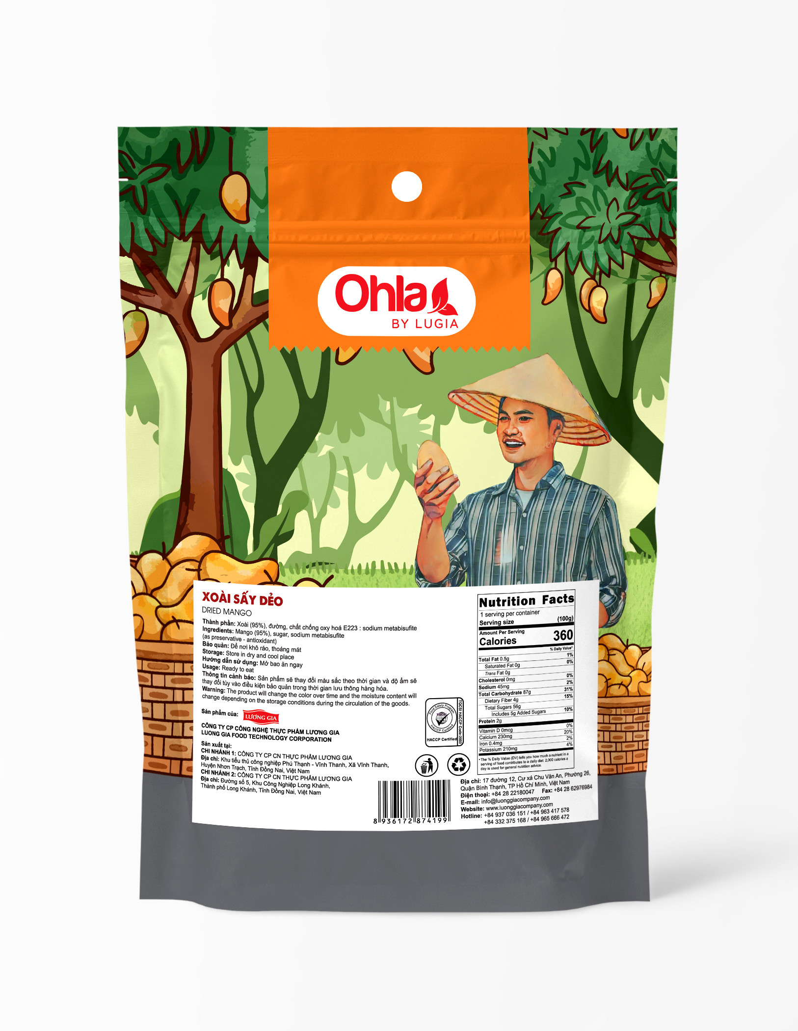 Ohla Dried Mango (Type 2) - 500g
