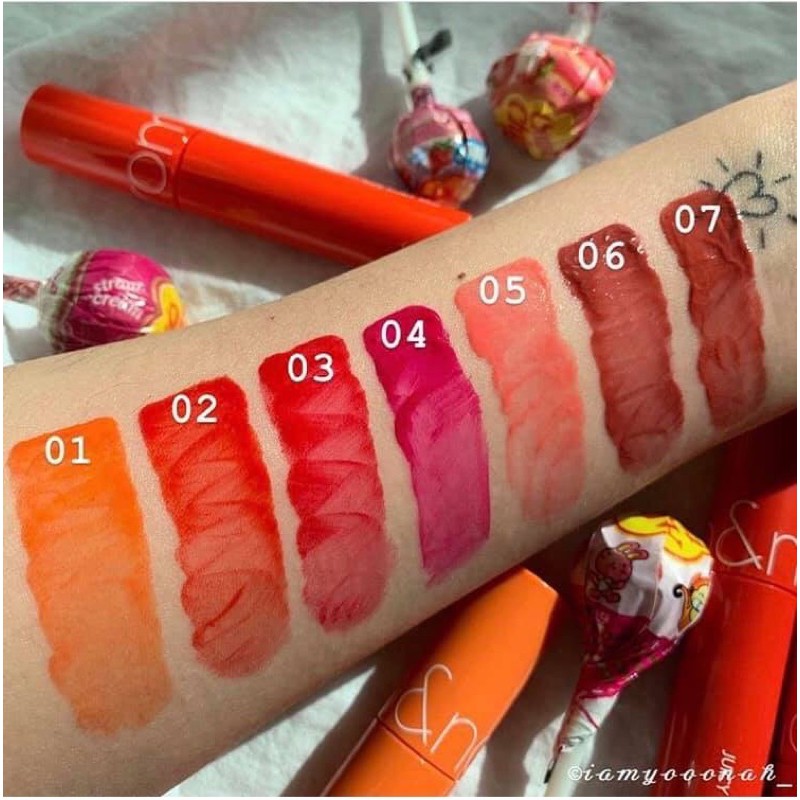 [Màu 1-21]SON TINT BÓNG ROMAND JUICY LASTING TINT