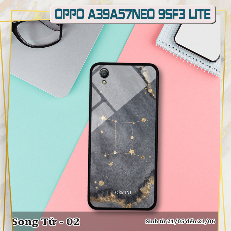 Ốp kính OPPO A57 in cung hoàng đạo