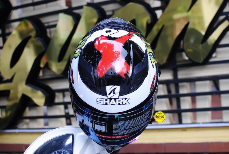 Mũ JK316 Lên tem Shark Lorenzo và đuôi gió Shark