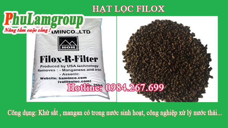 Hạt Mangan lọc nước nhiễm phèn gói 2kg
