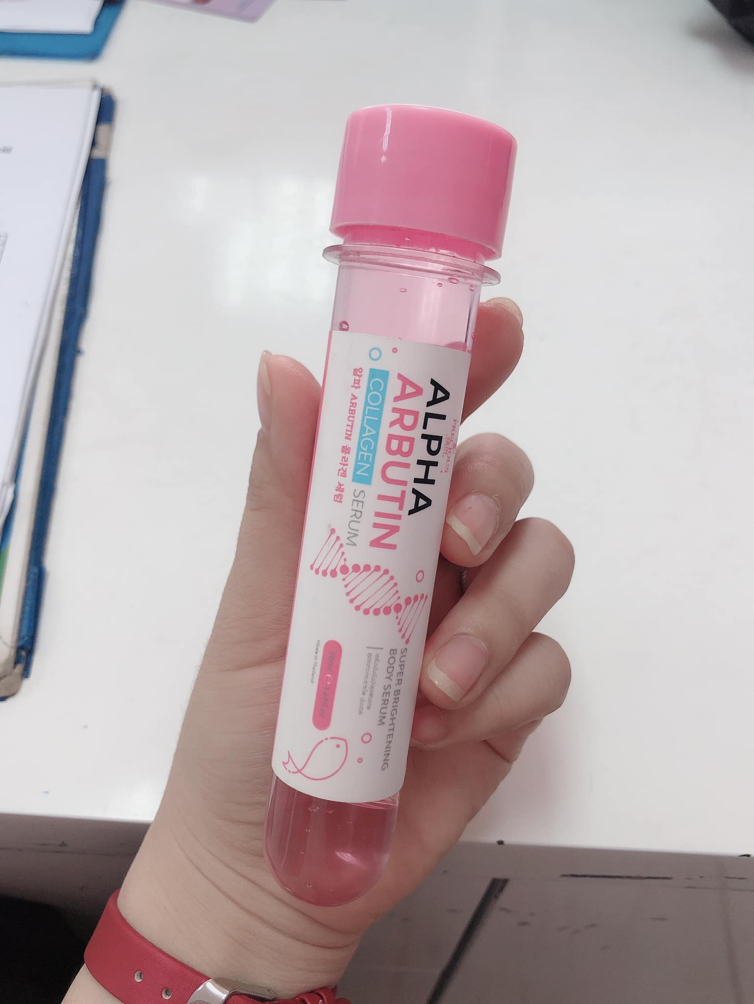 Pha vào kem body - ống serum kích trắng alpha arbutin 50ml