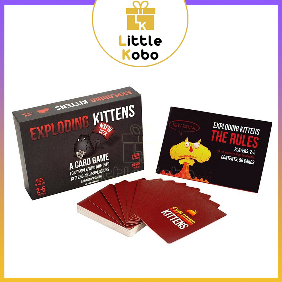 Bài Mèo Nổ Việt Hóa Exploding Kittens Boardgame 154 Lá Chất Giấy Dày Chống Nước Board Game Trò Chơi