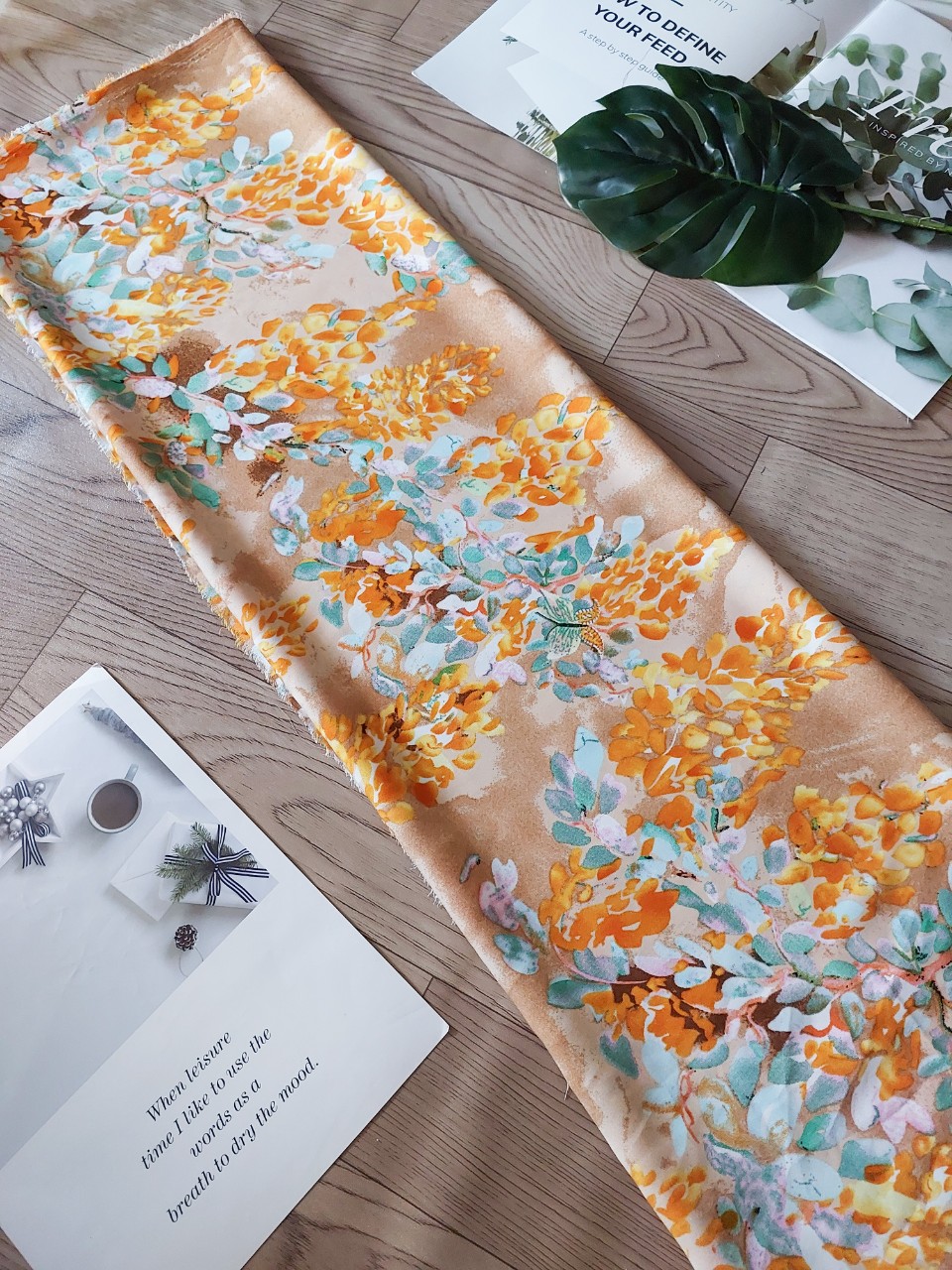 (2m x 1.5m) Vải Lụa Mango Hoa Nhiều Mẫu
