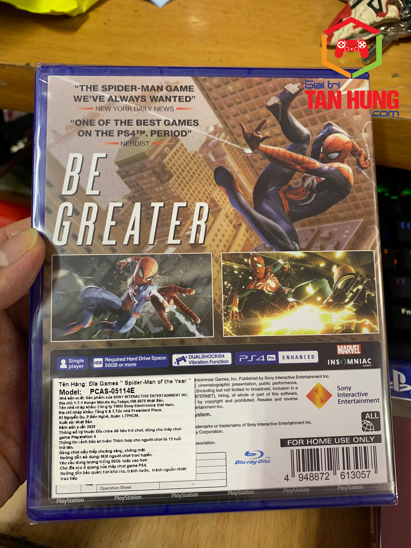 Đĩa Game Ps4 Spider-Man