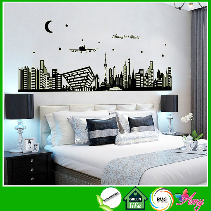 [HCM]Decal dán tường Dạ quang Thượng Hải DDQ012 (60 x 170 cm)