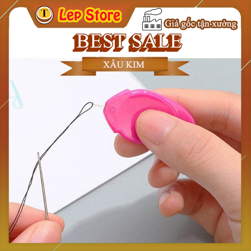 Tools bead thread needle fast, smart convenience, one way needle threader only express support for human eye is poor and elderly