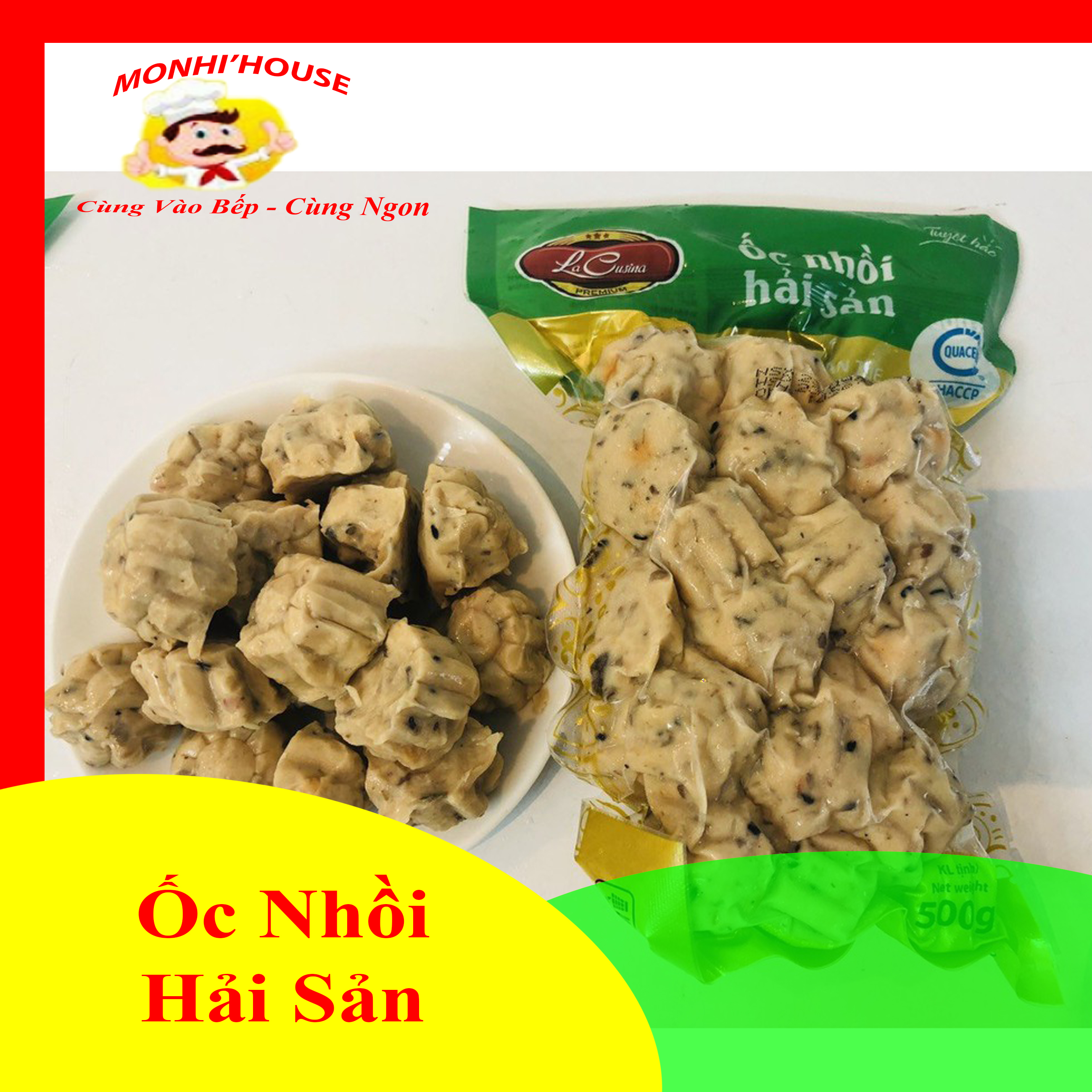 100g Ốc nhồi cá Basa hiệu Lacusina