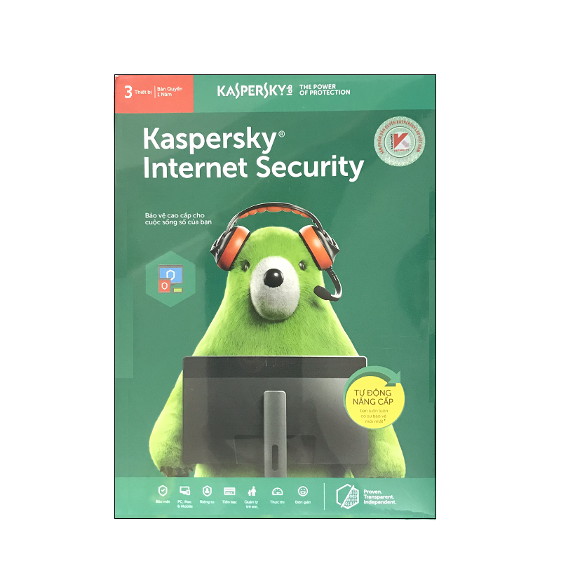 Bảng giá Kaspersky Internet Security Cho 3PC Phong Vũ