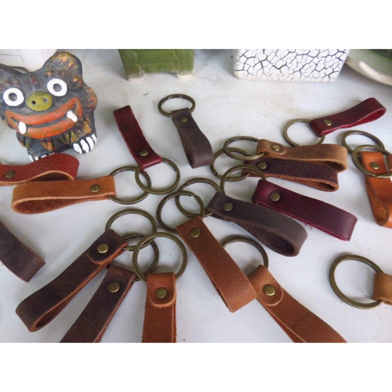 [Giảm Shock] Móc khoá da bò thật - Handmade 100%