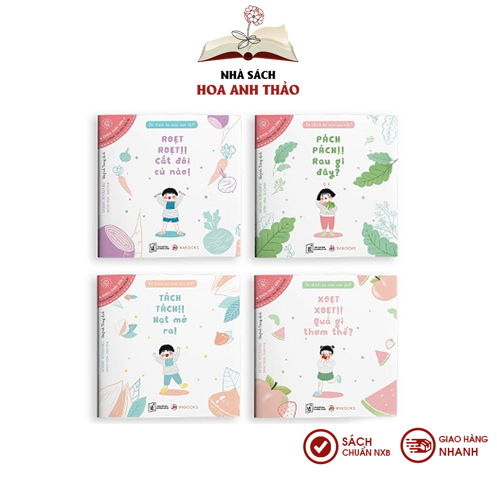 Sách Ehon Nhật Bản - Bé thích ăn món gì nhỉ ? com bo 4 cuốn